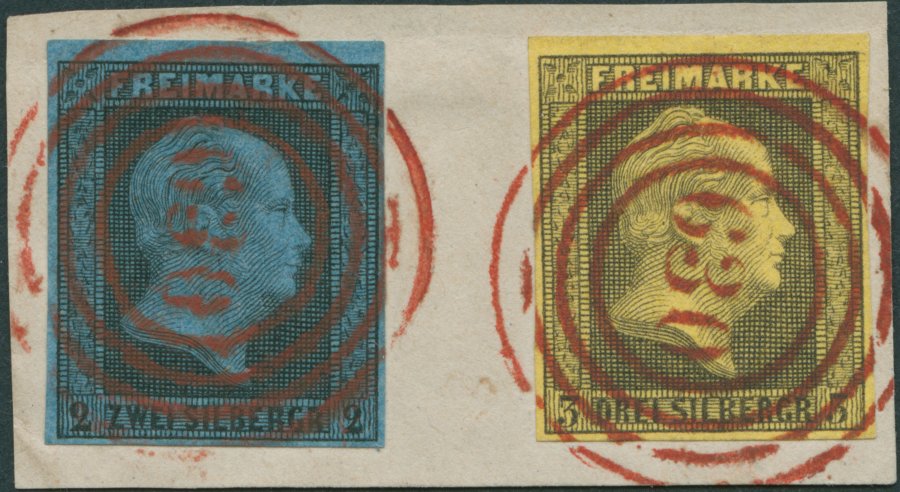 Der rote Nummernstempel aus Hirschberg - ein philatelistisches Kleinod.