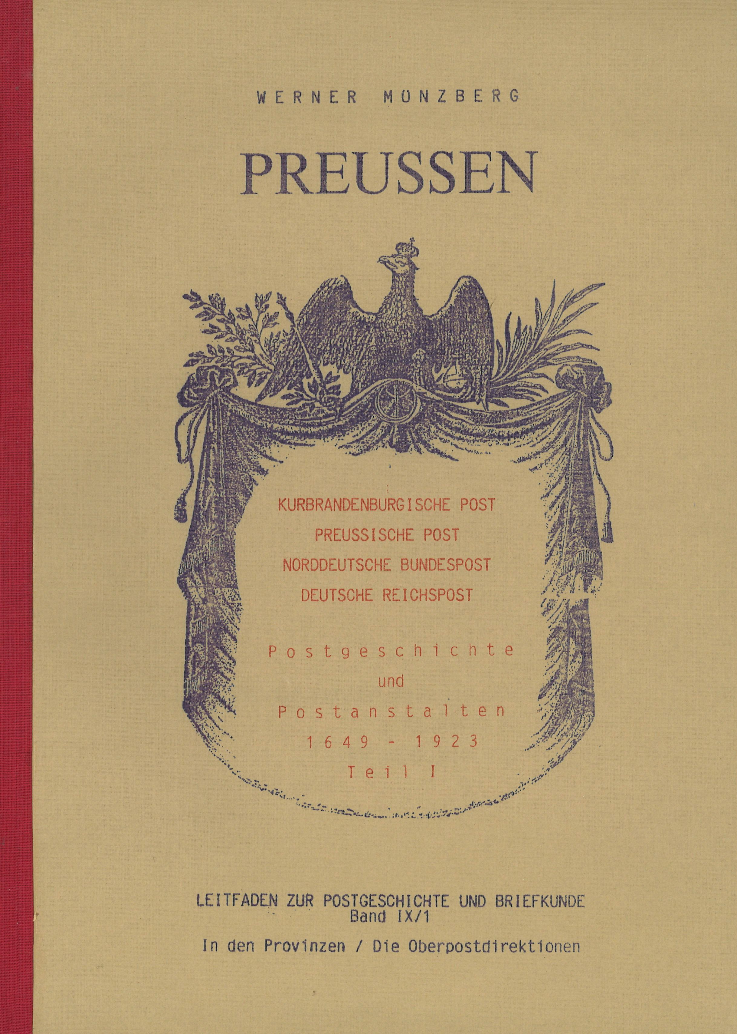 Buchcover: Preußen - Leitfaden zur Postgeschichte und Briefkunde